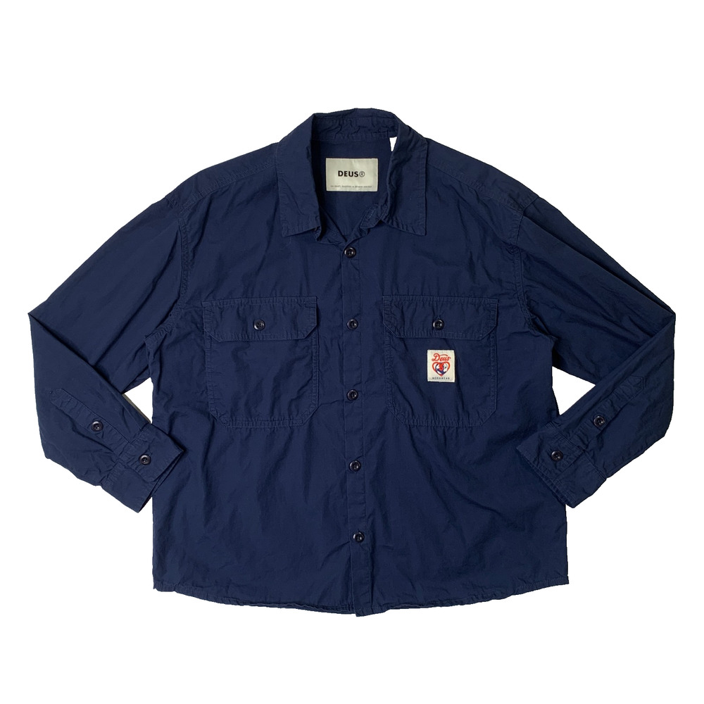 Deus Ex Machina Shirt Womens 14 Joanie Cotton Oversized Button Up Long Sleeve